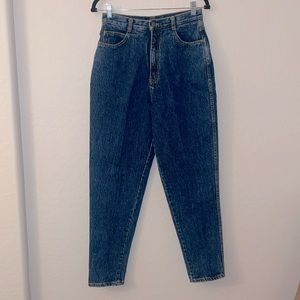 GITANO ORIGINAL VINTAGE JEANS HIGH WAIST DENIM SZ 12 DARK WASH MADE IN HONG KONG